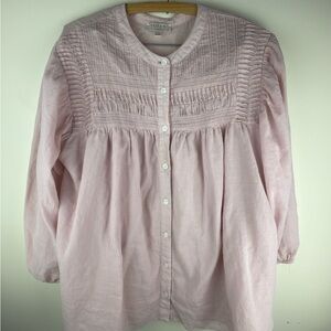 Chenault Soft Pink Peasant Blouse